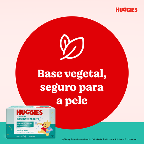 Sabonete Barra Huggies Extra Suave - 75g